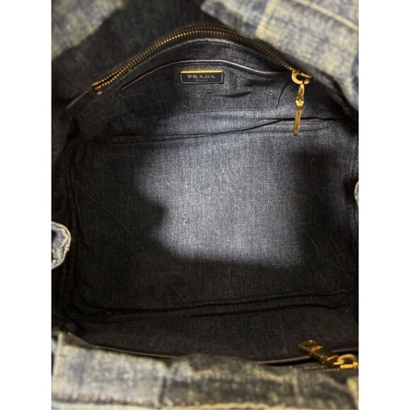 Prada Canada Blue Denim Tote Bag - Picture 8 of 13